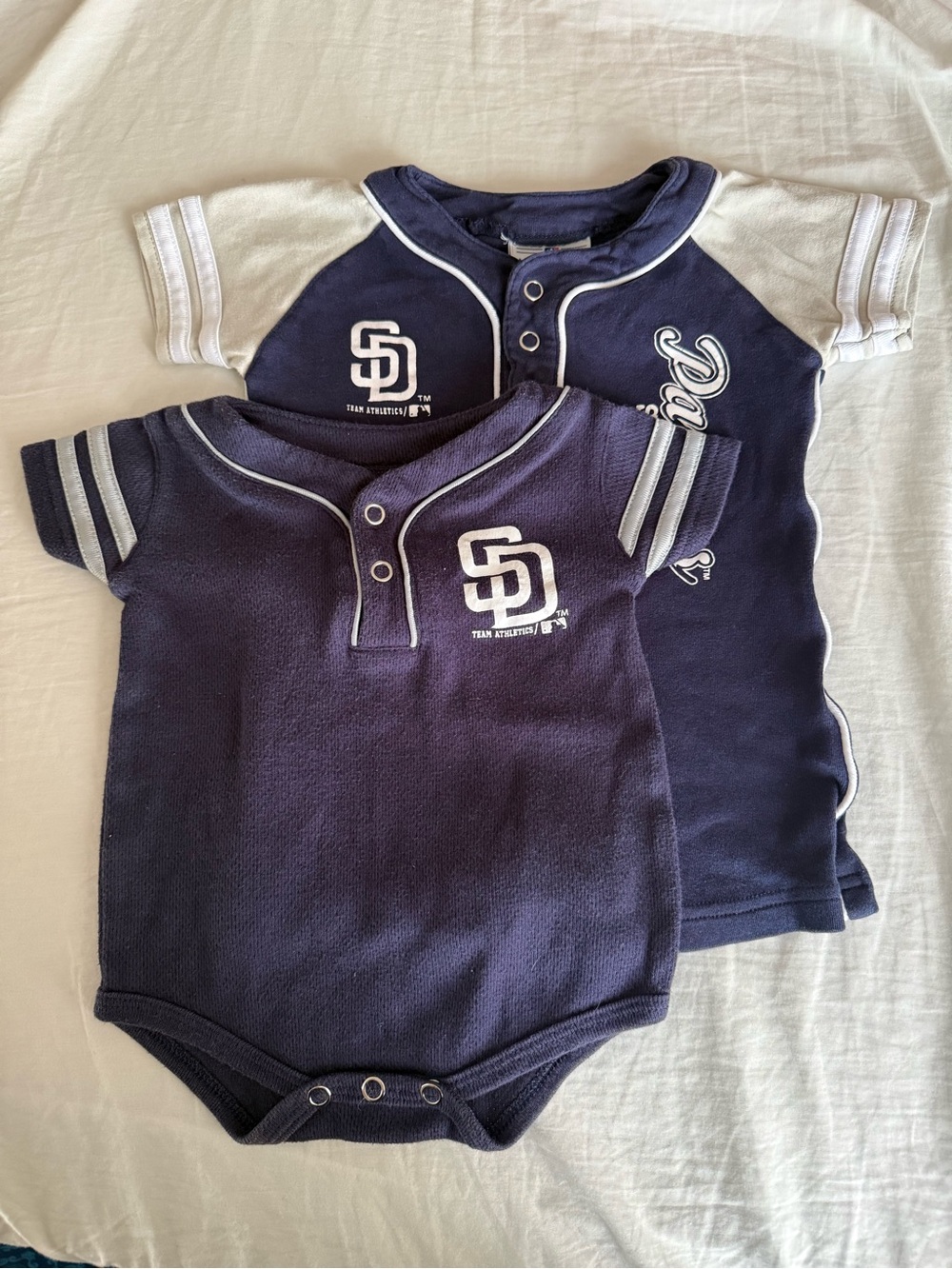 San Diego Padres SD baby onesie set